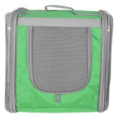 Markapet Çift Cam Kedi Köpek Taşıma Çantası 32x40x42 cm Yeşil