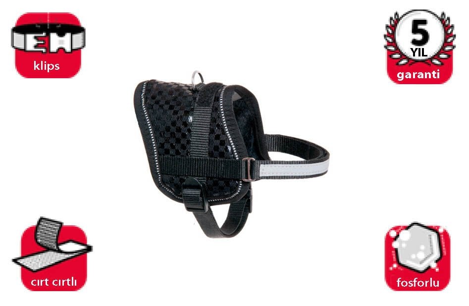 Karlie Ref.isimlikli Göğüs Tasma Xs 31-40Cm Siyah