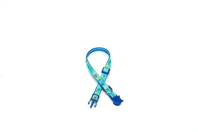 Doggie Ayarlanabilir Kedi Boyun Tasması 1 cm x 30 cm Mavi
