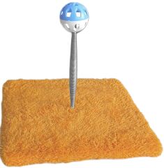 Yaylı Toplu Hacıyatmaz Kedi Aktivite Oyuncağı 16-20 cm Turuncu