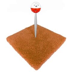 Yaylı Toplu Hacıyatmaz Kedi Aktivite Oyuncağı 16-20 cm Turuncu