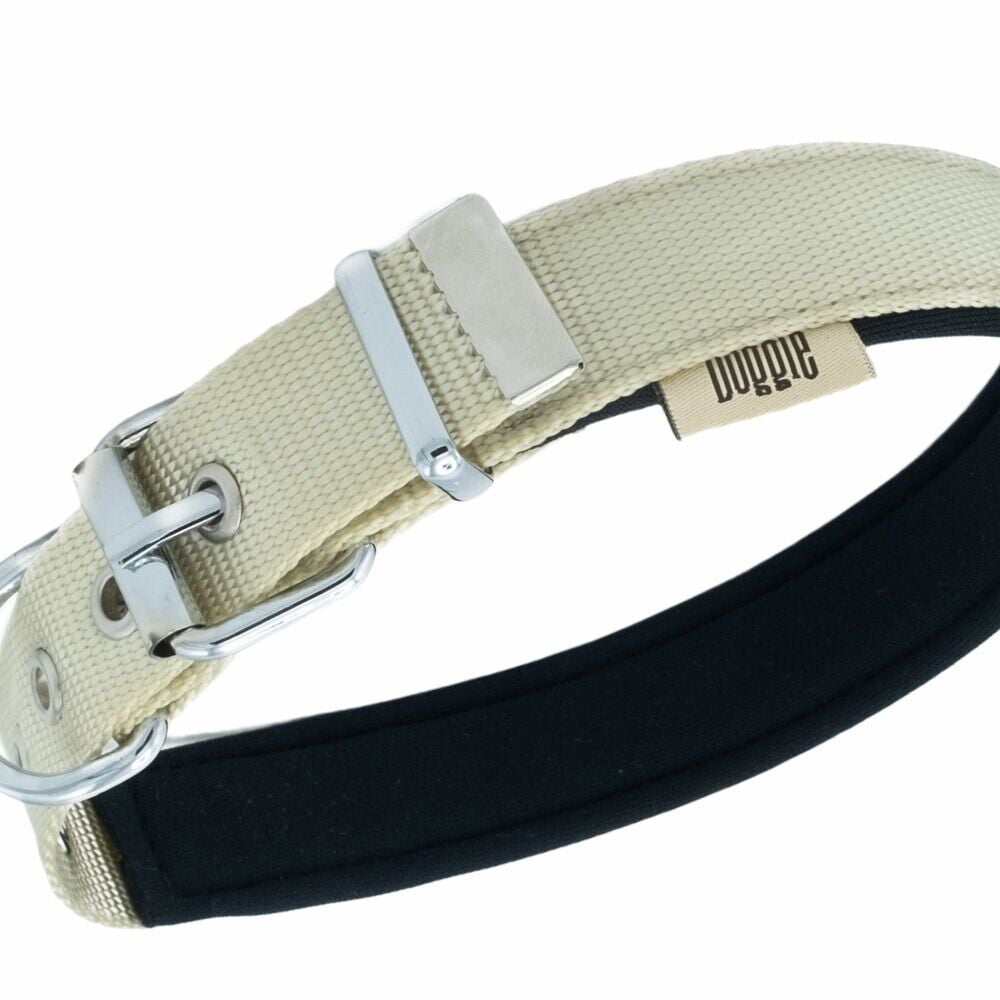 Doggie Softlu Dokuma Köpek Tasması 2,5 cm x 42-50 cm Haki