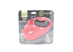 Doggie Master Seri Otomatik Makaralı Köpek Gezdirme 50 kg / 5 M Kırmızı