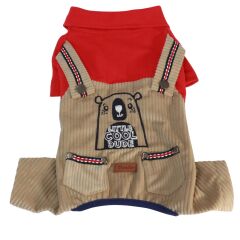 Cool Dude Tulum Kedi Köpek Tulumu Kıyafeti X Large