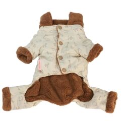 Zoo Romper Tulum Köpek Tulumu Kıyafeti Small