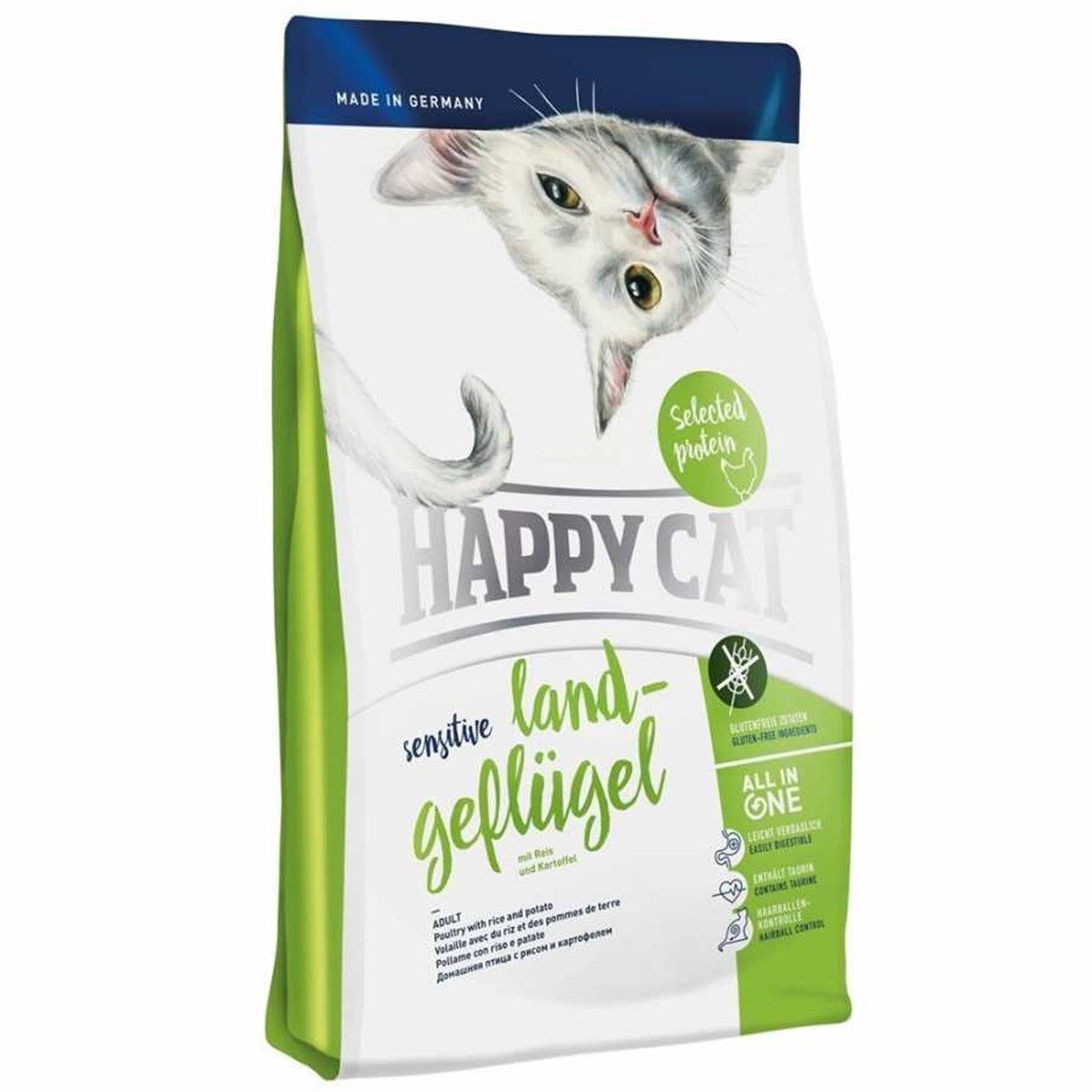 Happy Cat Sensitive Land Geflugel Kedi Maması 4 kg