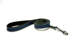 Doggie Softlu Deri Köpek Gezdirme Kayışı 1.5 cm*120 cm Mavi