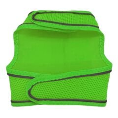 Çift Kilitli Sportif Kedi Köpek Göğüs Tasma Seti 32-40 cm Medium Yeşil