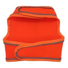 Çift Kilitli Sportif Kedi Köpek Göğüs Tasma Seti 34-44 cm Large Turuncu