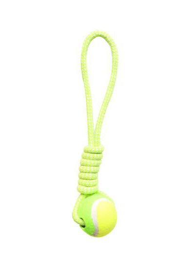 Markapet İpli Dental Köpek Oyun ve Eğitici Topu 6 cm - 35 cm Yeşil