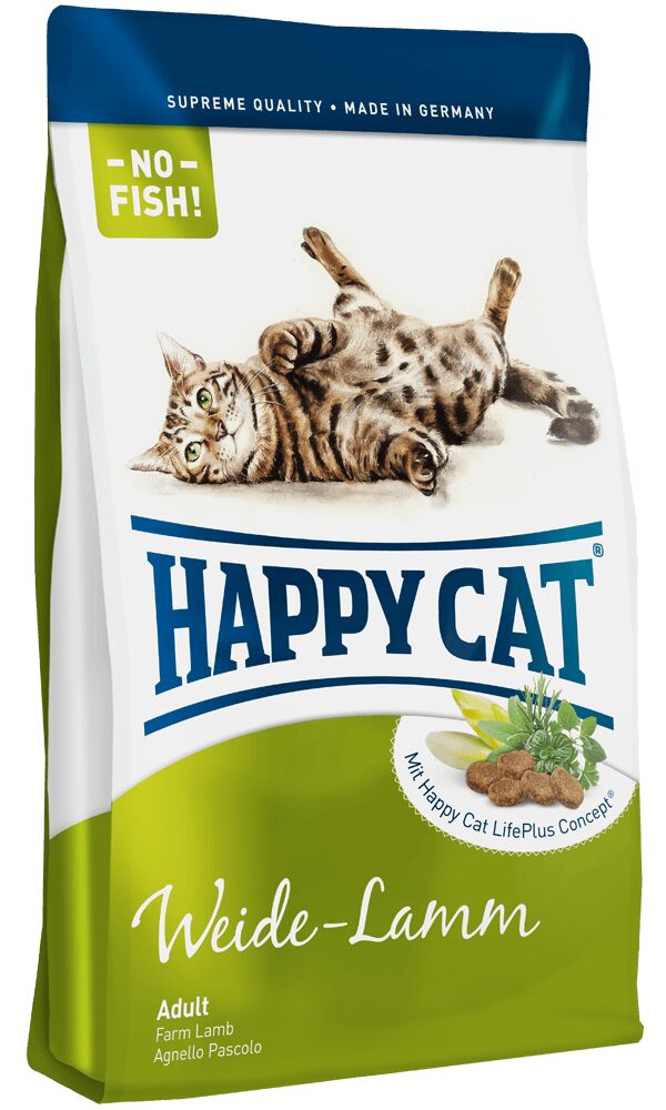 Happy Cat Weide Lamm Kuzu Etli Kedi Maması 10 Kg
