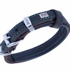 Doggie Yağlı Gerçek Deriden El Yapımı Köpek Boyun Tasması 2x30-35 cm Kahverengi