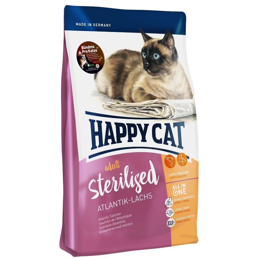 Happy Cat Sterilised Somonlu Kısır Kedi Maması 1,4 KG