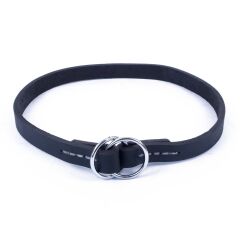 Doggie Eğitim Serisi Yağlı Gerçek Deriden El Yapım Eğitim Tasması 1,5x30-40 cm Kahverengi