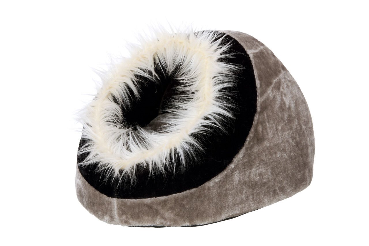 Karlie Küçük Köpek Ve Kedi Evi 40X40X28Cm Gri-Siya