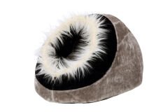 Karlie Küçük Köpek Ve Kedi Evi 40X40X28Cm Gri-Siya