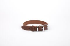 Doggie Deri El Yapımı Köpek Boyun Tasması 2x30-35 cm Kahverengi