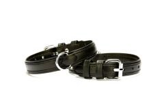 Doggie Deri Köpek Boyun Tasması 2 cmx30-37 cm Small Siyah