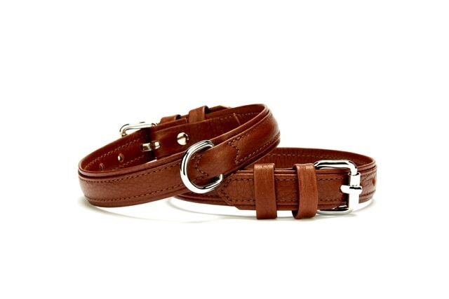 Doggie Deri Köpek Boyun Tasması 2 cmx30-37cm Small Kahverengi