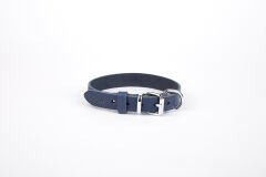 Doggie Deri El Yapımı Köpek Boyun Tasması 2x35-40 cm Mavi