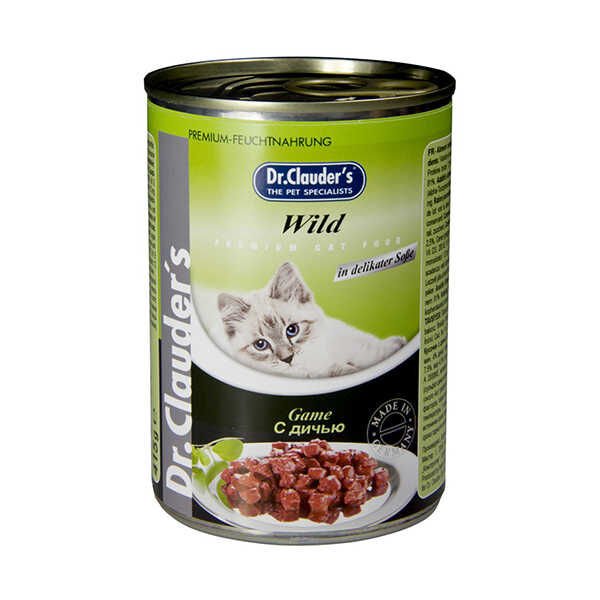 Dr. Clauders Av Hayvanlı Kedi Konservesi 415 gr