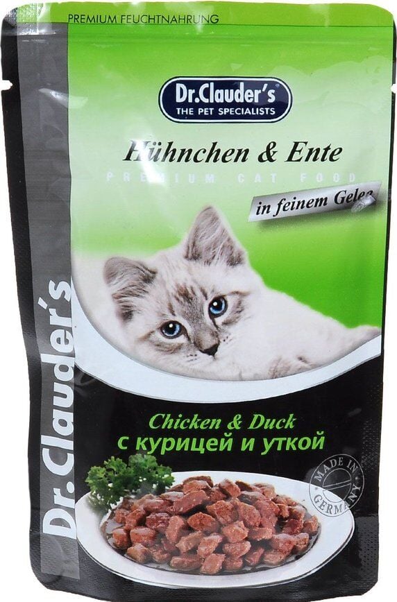 Dr. Clauders Pouch Tavuk&Ördek Kedi Yaş Maması 100 Gr