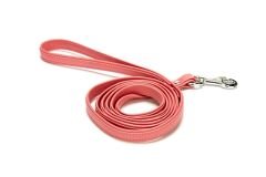 Doggie Flotter El Yapımı Deri Köpek Gezdirme Kayışı 1,5 cm x 150 cm Pembe