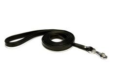 Doggie Flotter El Yapımı Deri Köpek Gezdirme Kayışı 2 cm x 120 cm Siyah