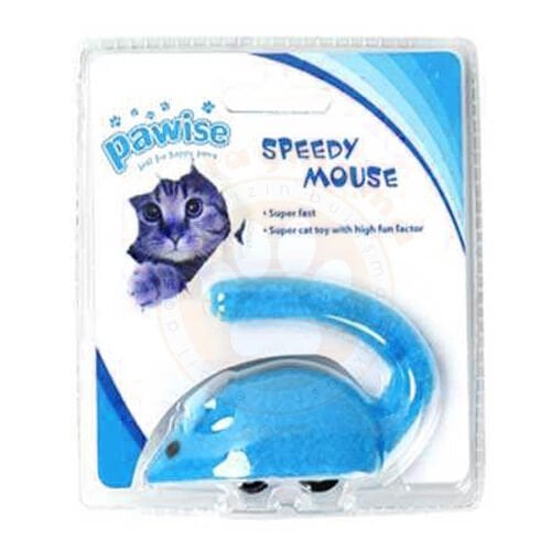 Pawise Kurmalı Fare Kedi Oyuncağı Mavi 8 cm