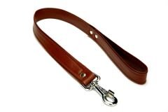 Doggie Flotter El Yapımı Deri Köpek Gezdirme Kayışı 3 cm x 60 cm Kahverengi