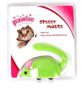 Pawise Kurmalı Fare Kedi Oyuncağı Yeşil 8 cm