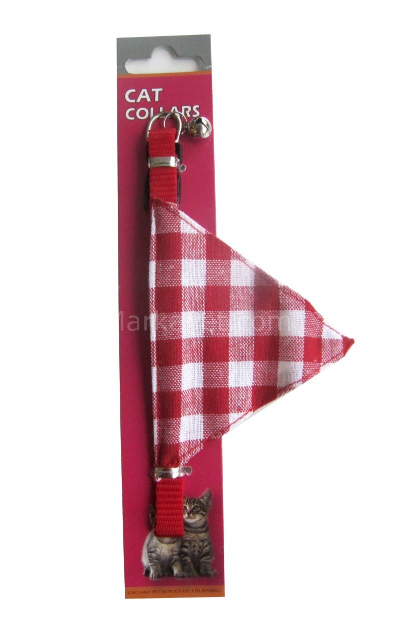 Eastland Fularlı Kedi Boyun Tasması 10mm*30 cm Kırmızı