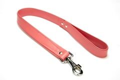 Doggie Flotter El Yapımı Deri Köpek Gezdirme Kayışı 3 cm x 60 cm Pembe