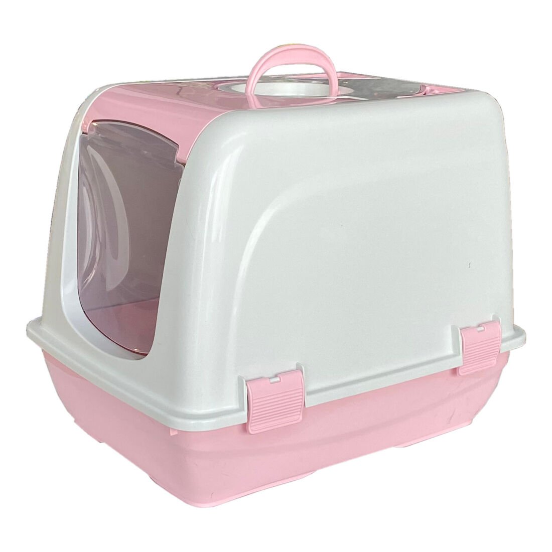Markapet Lüx Kapalı Kedi Tuvaleti 48x36x36 cm Pembe