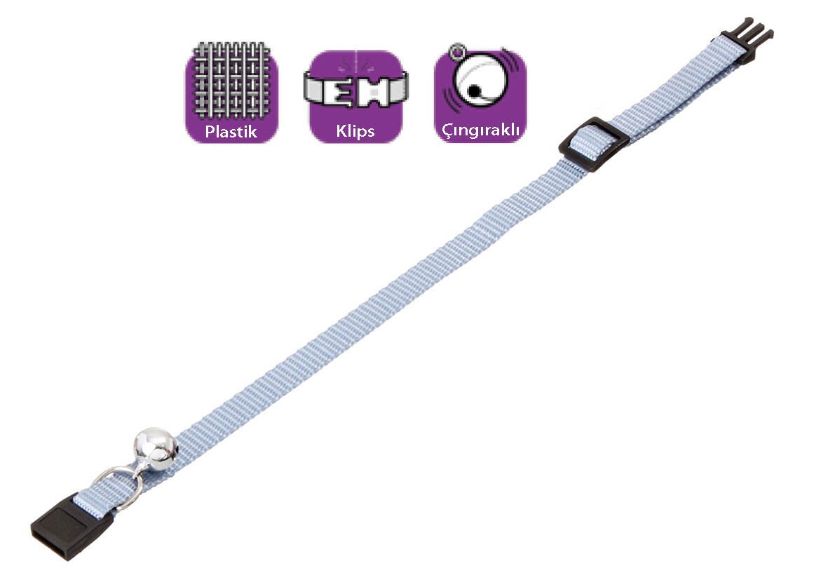 Karlie Boyun Tasma Çing. 30 Cm Mavi