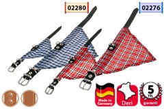 Karlie Deri Bandanali Boyun Tasma 37Cm Kirmizi