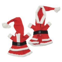 Yılbaşı Noel Baba Kostümü Kapüşonlu 29 CM Medium