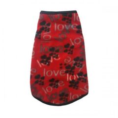 Kedi Köpek Kıyafeti Kırmızı Polar 27*15 cm XXSmall No:2