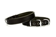 Yumuşak Doku Köpek Boyun Tasması 2,5 cm / 55 cm Siyah