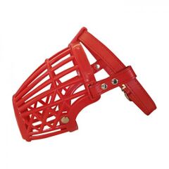 Ans Plastik Köpek Ağızlığı XLarge 33 Cm Kırmızı