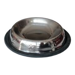 Kedi ve Köpek Kaymaz Tabanlı Pati Kabartmalı Mama Su Kabı 8 oz