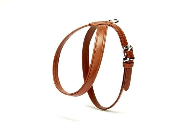 Doggie Flotter El Yapımı Deri Köpek Göğüs Tasması 29 cm x 40 cm Kahverengi