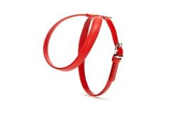 Doggie Flotter El Yapımı Deri Köpek Göğüs Tasması 29 cm x 40 cm Kırmızı
