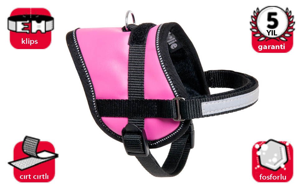 Karlie Ref.isimlikli Göğüs Tasma Xs 26-35Cm Pembe