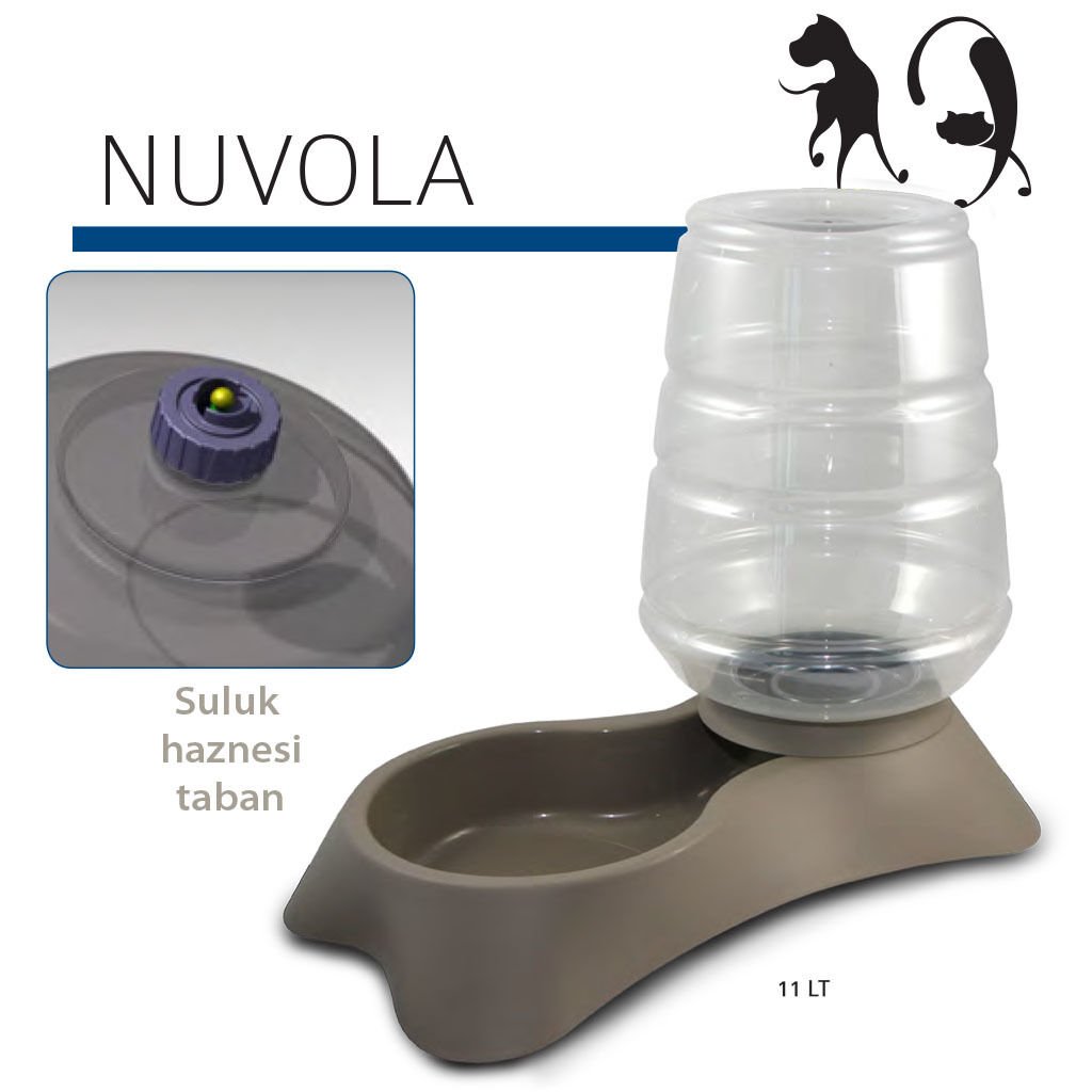 MP Nuvola Hazneli Köpek Su Sebili 11 Lt Kahverengi