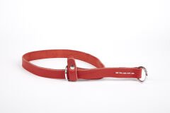 Doggie Eğitim Serisi Gerçek Deriden El Yapımı Ayarlı Köpek Eğitim Tasması 2 x 45-60 cm Kırmızı