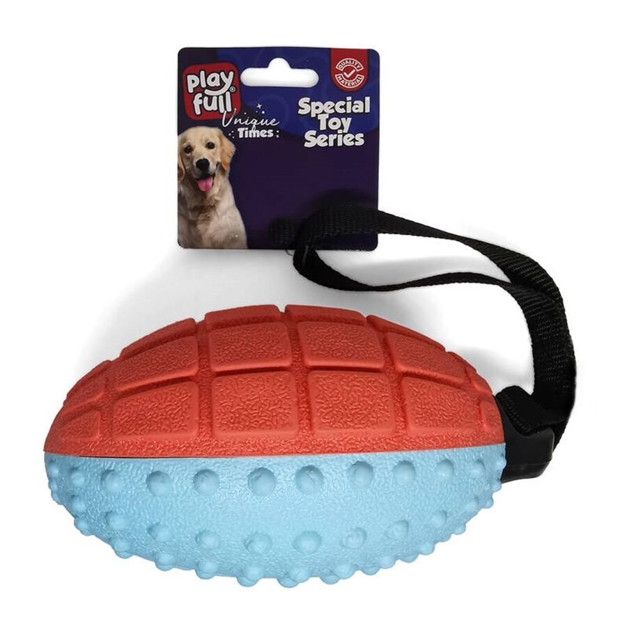 Playfull Sesli Lüx Köpek Eğitim Oyuncağı 28x9,5 Cm Turuncu