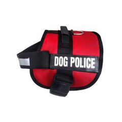 Dog Police Köpek Göğüs Tasması 70/90 cm Kırmızı