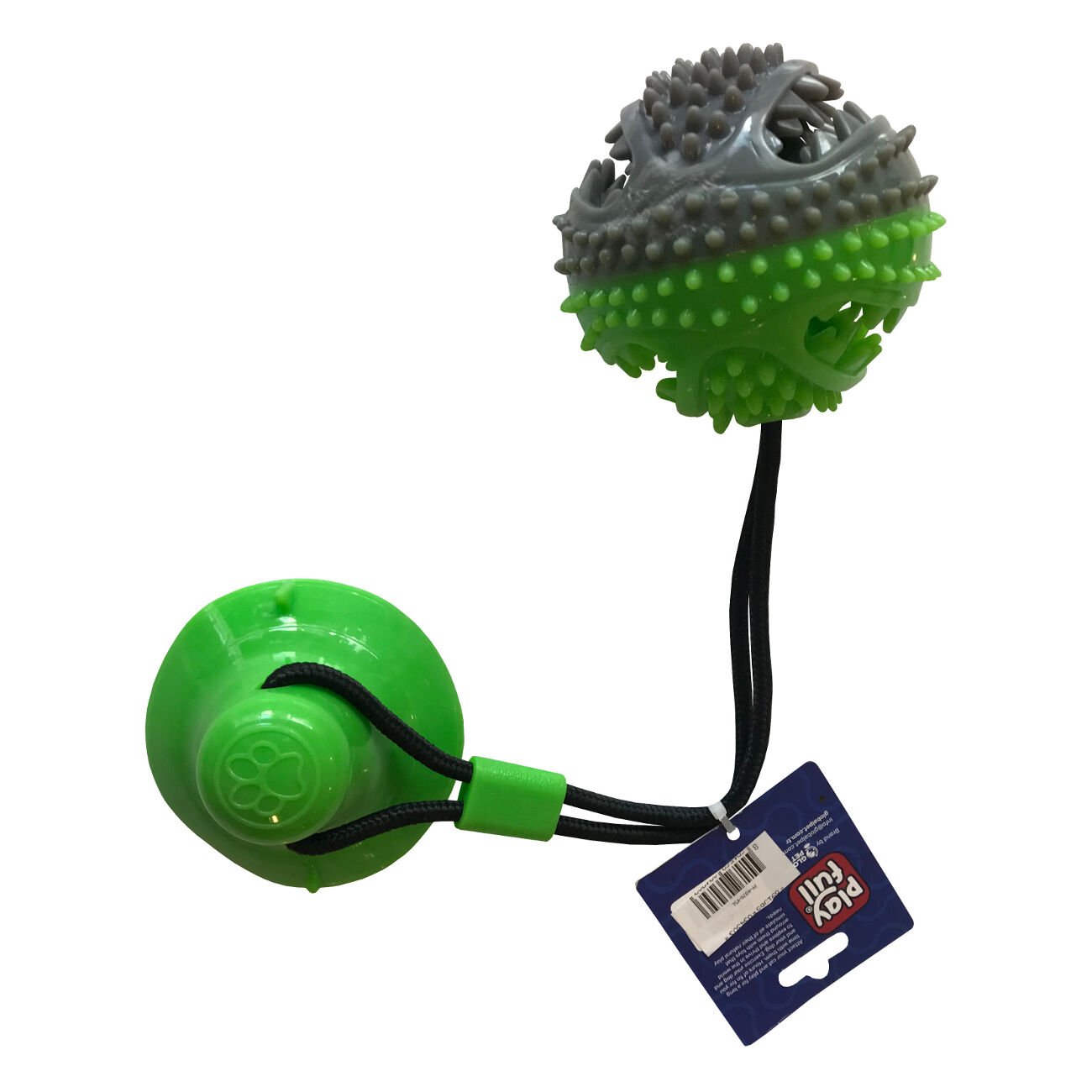 Playfull Yapışkanlı Ödül Hazneli Köpek Oyuncağı 7x9x54 Cm Yeşil