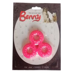 Benny Köpek Oyuncağı Üçlü Halka 9 x 9 cm Pembe